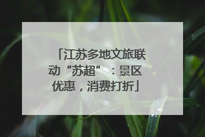 江苏多地文旅联动“苏超”：景区优惠，消费打折