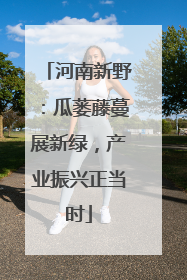 河南新野：瓜蒌藤蔓展新绿，产业振兴正当时