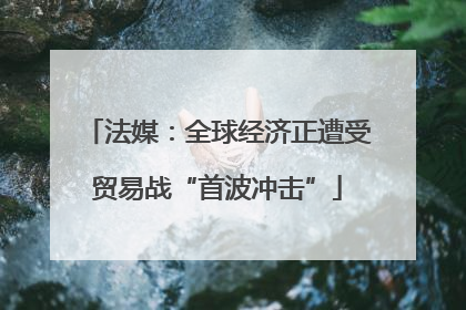 法媒：全球经济正遭受贸易战“首波冲击”