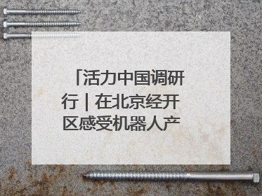 活力中国调研行｜在北京经开区感受机器人产业创新发展