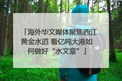 海外华文媒体聚焦西江黄金水道 看亿吨大港如何做好“水文章”