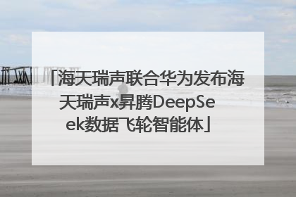 海天瑞声联合华为发布海天瑞声x昇腾DeepSeek数据飞轮智能体