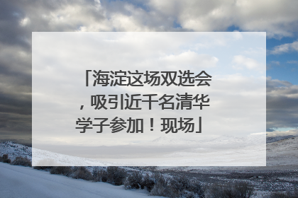 海淀这场双选会，吸引近千名清华学子参加！现场