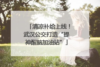 清凉补给上线！武汉公交打造“提神醒脑加油站”