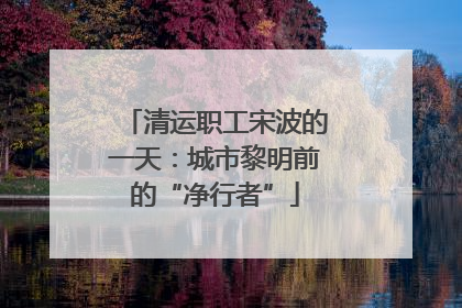 清运职工宋波的一天：城市黎明前的“净行者”