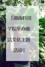 湖南科技学院举办廉洁文化主题活动