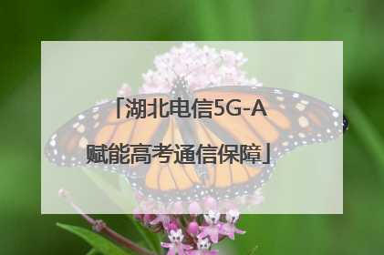 湖北电信5G-A赋能高考通信保障
