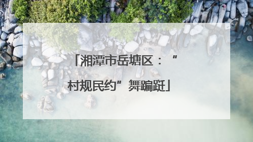 湘潭市岳塘区：“村规民约”舞蹁跹