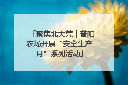 聚焦北大荒｜普阳农场开展“安全生产月”系列活动
