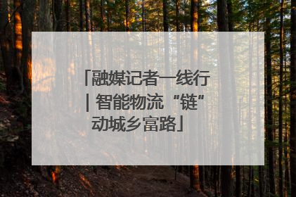 融媒记者一线行｜智能物流“链”动城乡富路