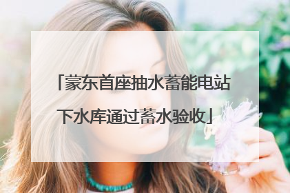 蒙东首座抽水蓄能电站下水库通过蓄水验收