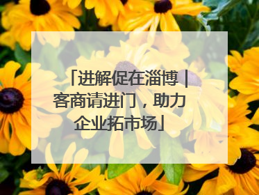 进解促在淄博｜客商请进门，助力企业拓市场