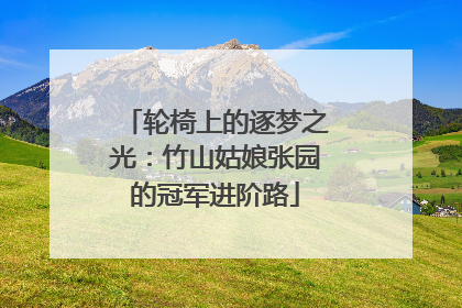 轮椅上的逐梦之光：竹山姑娘张园的冠军进阶路