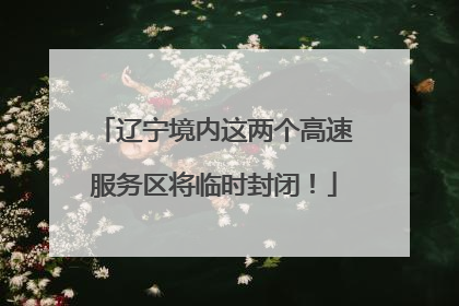 辽宁境内这两个高速服务区将临时封闭！