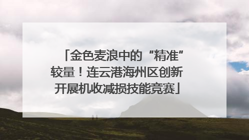 金色麦浪中的“精准”较量！连云港海州区创新开展机收减损技能竞赛