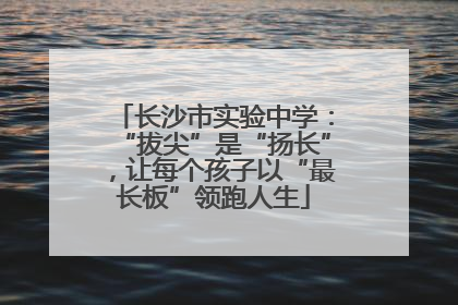 长沙市实验中学：“拔尖”是“扬长”，让每个孩子以“最长板”领跑人生