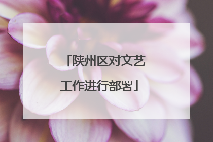陕州区对文艺工作进行部署