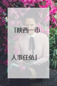 陕西一市人事任免