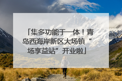 集多功能于一体！青岛西海岸新区大场镇“场享益站”开业啦