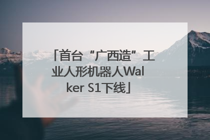 首台“广西造”工业人形机器人Walker S1下线