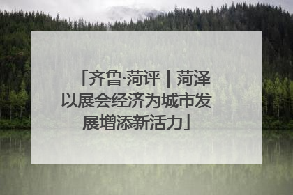 齐鲁·菏评｜菏泽以展会经济为城市发展增添新活力