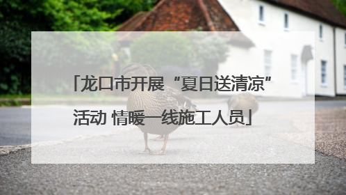 龙口市开展“夏日送清凉”活动 情暖一线施工人员