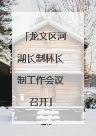 龙文区河湖长制林长制工作会议召开