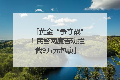 黄金“争夺战”！民警两度苦劝拦截9万元包裹