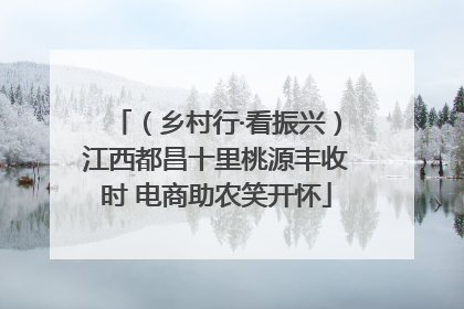 （乡村行·看振兴）江西都昌十里桃源丰收时 电商助农笑开怀