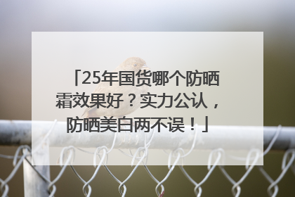 25年国货哪个防晒霜效果好？实力公认，防晒美白两不误！