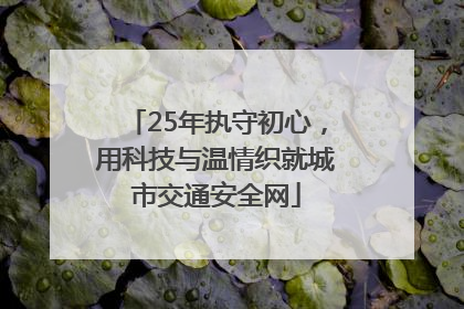 25年执守初心，用科技与温情织就城市交通安全网